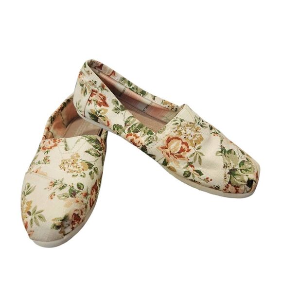 Toms NEW Floral Boho Cottagecore Festival Cruise Comfortable Loafers Shoes - Picture 2 of 10